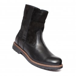 Ghete barbati - Ghete barbati din piele vatuite 93H10 negru 40-46