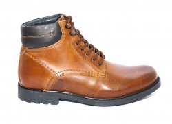 Ghete barbati   - Ghete barbati piele cu blana 93H04 maro 40-46