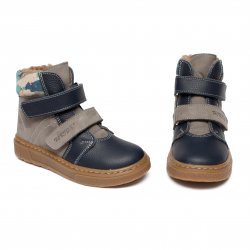 Ghete blana copii  - Ghete blana baieti din piele 460 blu G 26-30