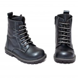 Ghete blana copii  - Ghete copii blana Pj Shoes King gri 20-26