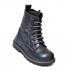 Ghete blana copii  - Ghete copii blana Pj Shoes King gri 20-26