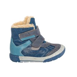 Ghete blana copii  - Ghete copii blana pj shoes Kiro albastru 20-29