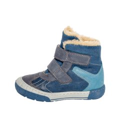 Ghete blana copii  - Ghete copii blana pj shoes Kiro albastru 20-29