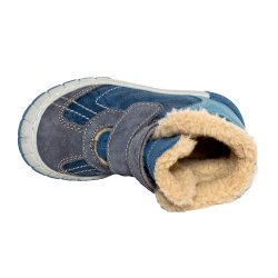 Ghete blana copii  - Ghete copii blana pj shoes Kiro albastru 20-29