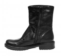 Ghete blana copii  - Ghete copii cu blana din piele Glory negru 34-40