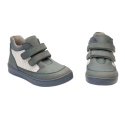 Ghete copii - Ghete copii cu talonet din piele 168 celeste alb 18-30