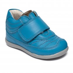Ghete copii  - Ghete copii din piele cu talonet 168 albastru 18-26