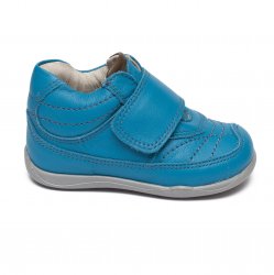Ghete copii  - Ghete copii din piele cu talonet 168 albastru 18-26