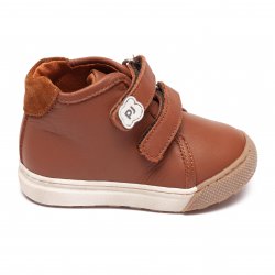 Ghete copii  - Ghete copii din piele cu talonet pj shoes Seby maro new 18-27