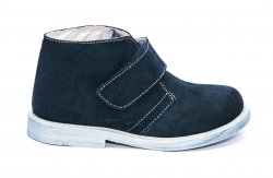 Ghete copii  - Ghete copii din piele intoarsa hokide 704 blu arici 26-37