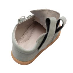 Ghete copii  - Ghete copii flexibile din piele cu talonet AV415 olive bej 17-30