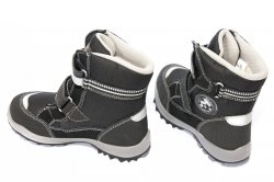Ghete goretex copii - Ghete copii goretex waterproof 85312 negru gri