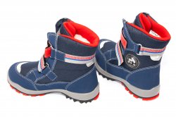 Ghete goretex copii - Ghete copii goretex waterproof 85412 albastru rosu