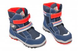 Ghete goretex copii - Ghete copii goretex waterproof 85412 albastru rosu