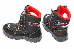 Ghete goretex copii - Ghete copii goretex waterproof 85412 negru rosu