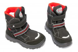 Ghete goretex copii - Ghete copii goretex waterproof 85412 negru rosu