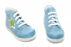 Ghete copii  - Ghete copii piele hokide 378 turcoaz 18-24