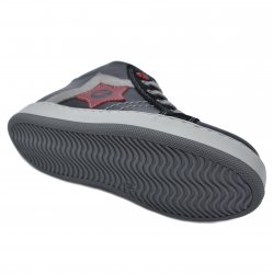 Ghete copii  - Ghete copii hokide din piele 343 negru gri rosu 26-37