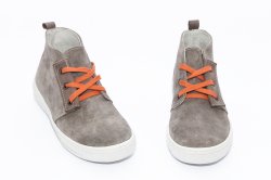 Ghete copii  - Ghete copii hokide piele intoarsa 704 gri port 26-35