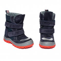 Ghete goretex copii  - Ghete copii impermeabile goretex Linz albastru 24-36