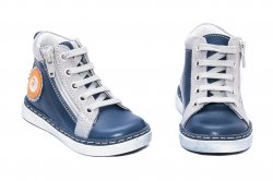 Ghete copii  - Ghete copii ortopedice hokide 377 blu gri 19-25