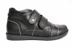 Ghete copii  - Ghete copii piele naturala 1385 negru 26-36