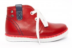 Ghete copii  - Ghete copii leofex piele box 107 rosu 24-37