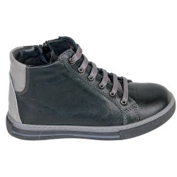 Ghete copii  - Ghete copii piele pj shoes Vito negru box 27-38