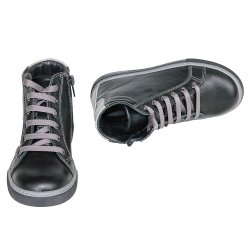 Ghete copii  - Ghete copii piele pj shoes Vito negru box 27-38