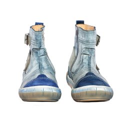 Ghete blana copii  - Ghete copii blana pj shoes Jonas albastru
