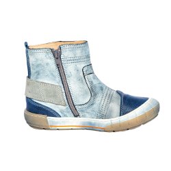 Ghete blana copii  - Ghete copii blana pj shoes Jonas albastru