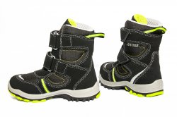 Ghete goretex copii  - Ghete copii waterproof goretex 85408 negru verde