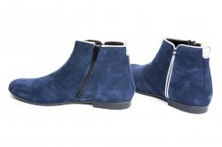 Ghete copii  - Ghete fete piele intoarsa 4490 albastru 30-41