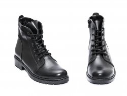 Ghete dama blana  - Ghete dama blanita Gloria 4837 negru 34-40