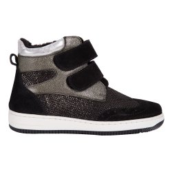 Ghete blana copii - Ghete fete cu blanita pj shoes Mae bordo negru 27-36