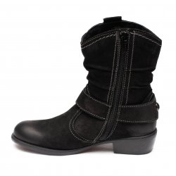 Ghete copii  - Ghete fete din piele 1873 negru 30-37