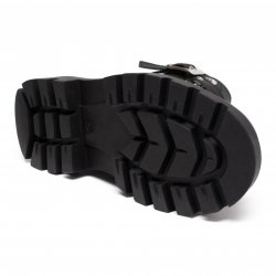 Ghete blana copii  - Ghete fete din piele cu blana pj shoes Alice 2 negru 27-38