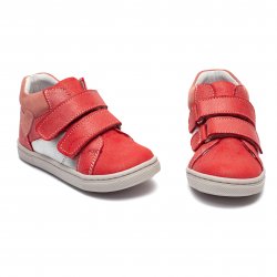 Ghete copii  - Ghete fete din piele cu talonet hokide 442 rosu corai 18-25