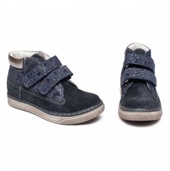 Ghete copii - Ghete fete din piele hokide 412 blu lux 26-30