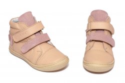 Ghete copii  - Ghete fete flexibile hokide 455 roz bej 26-30