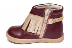 Ghete copii  - Ghete fete hokide franjuri 410 bordo 18-25