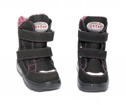 Apreskiuri copii - Ghete fete impermeabile Gtx 93695 negru roz 20-25