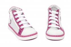 Ghete copii  - Ghete fete ortopedice hokide 377 alb fuxia 18-25