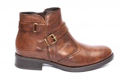 Ghete blana copii - Ghete fete piele cu blana 6601 Eryx maro coniac 32-37