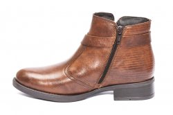 Ghete blana copii - Ghete fete piele cu blana 6601 Eryx maro coniac 32-37