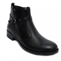 Ghete blana copii - Ghete fete piele cu blana 6608 Eryx negru 27-39