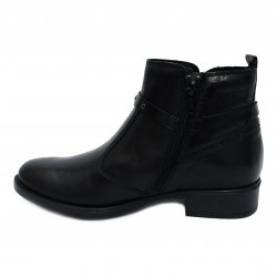 Ghete blana copii - Ghete fete piele cu blana 6608 Eryx negru 27-39