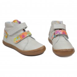 Ghete dama blana - Ghete fete piele hokide cu talonet 417 bej color 26-30