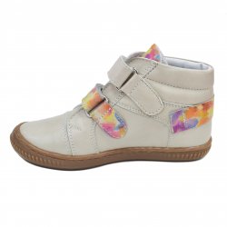 Ghete dama blana - Ghete fete piele hokide cu talonet 417 bej color 26-30