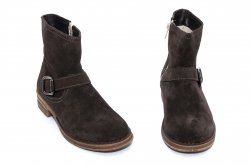 Ghete copii  - Ghete fete piele intoarsa hokide 363 maro 31-35